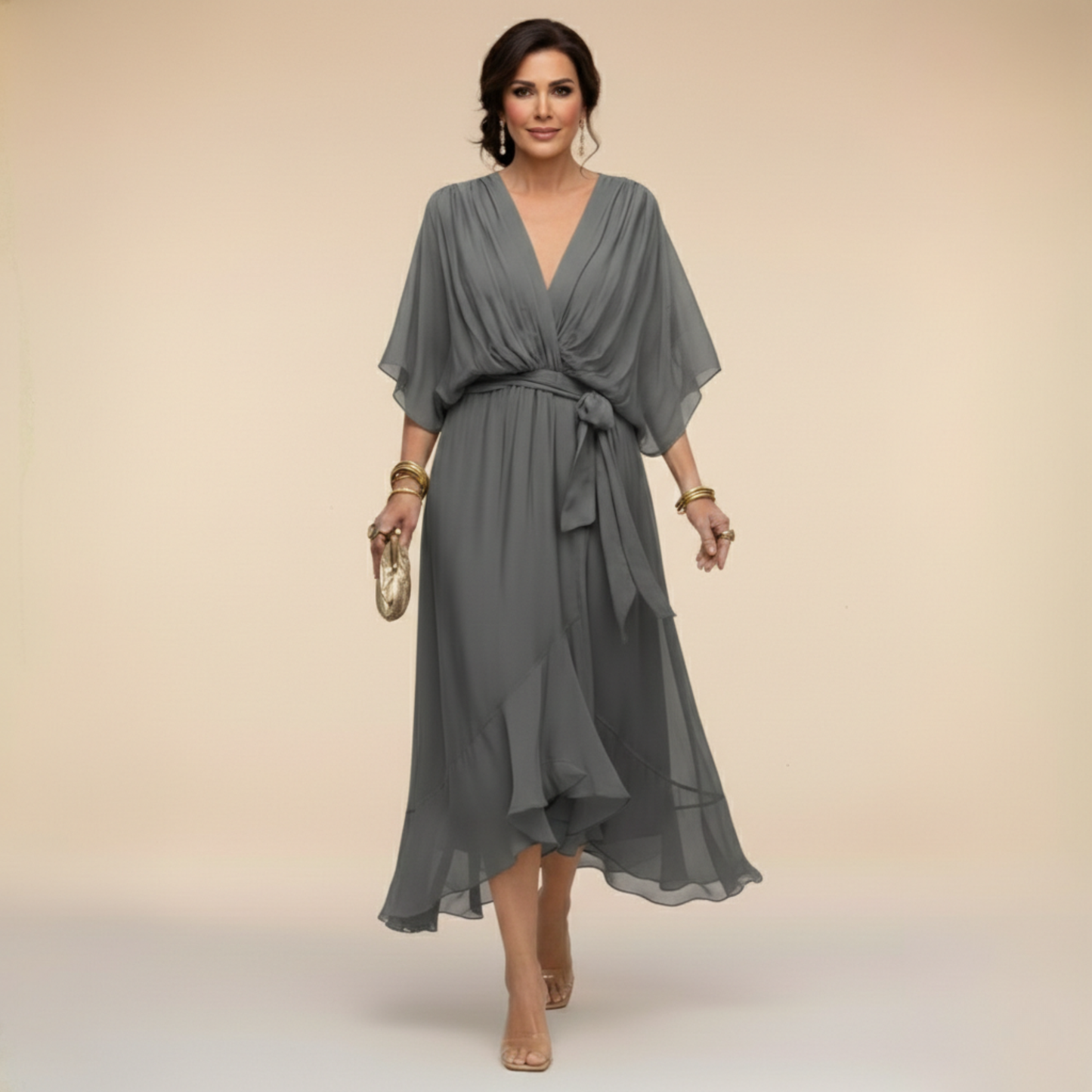 Mónica | Vestido con escote en V