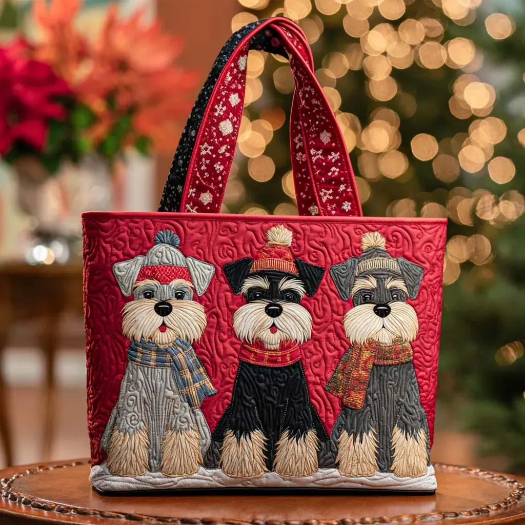 Bolso hecho a mano con Schnauzer