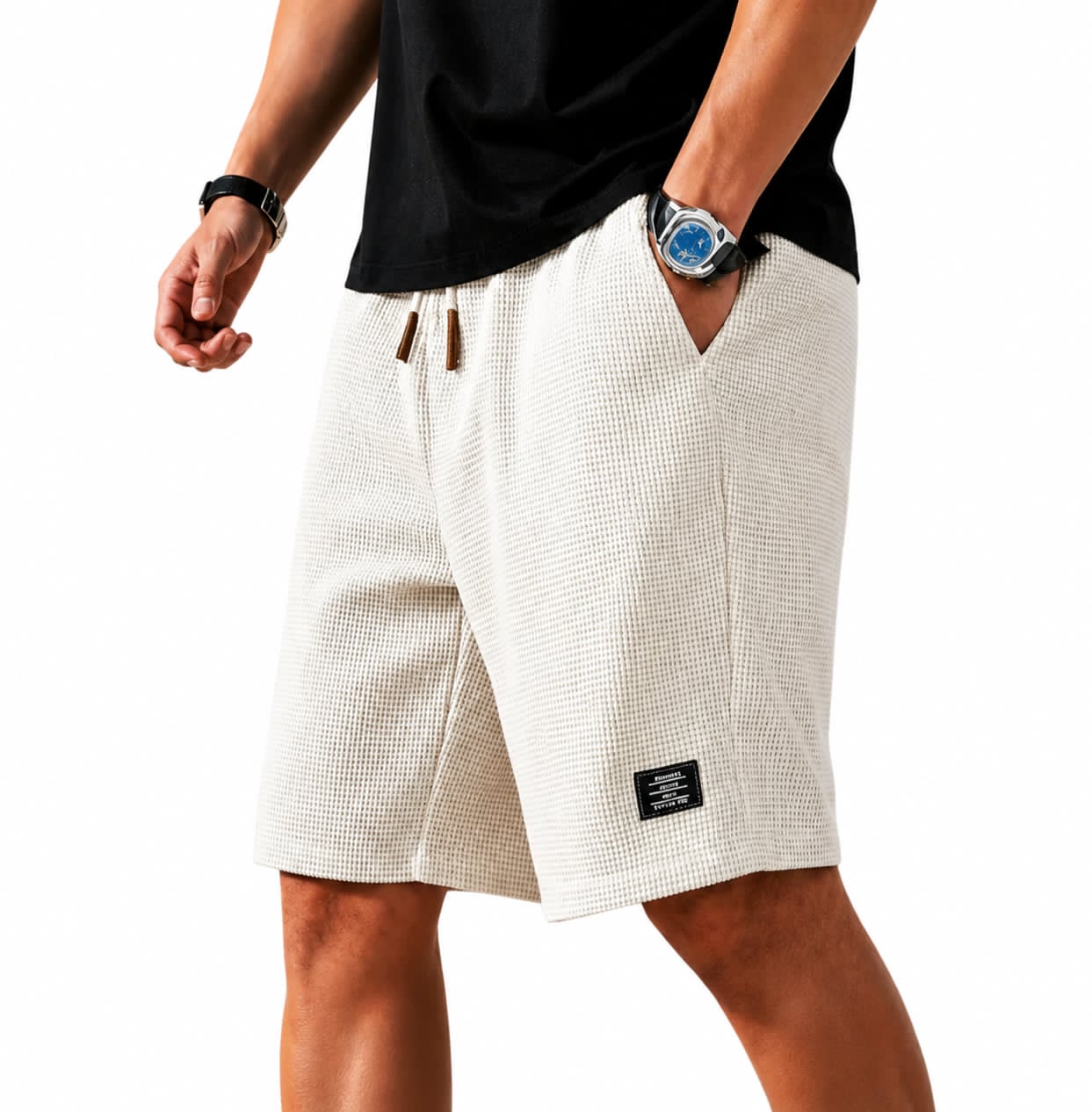 Laurent | Bermudas Capri Waffle