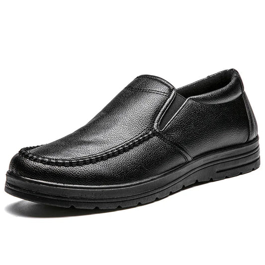 Zapatos casuales de cuero sin cordones