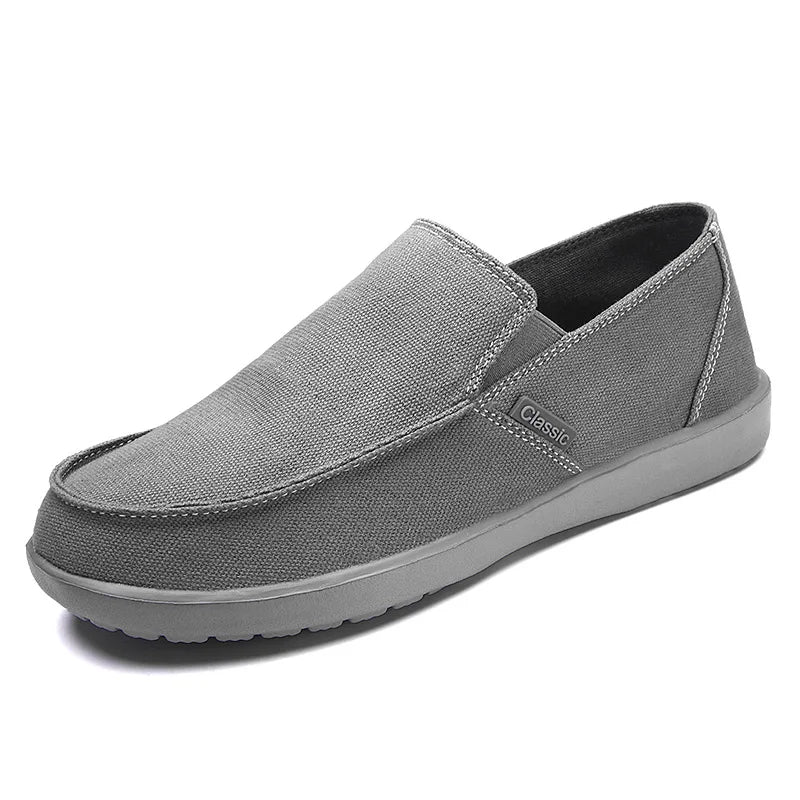 Zapatos elegantes de lona sin cordones