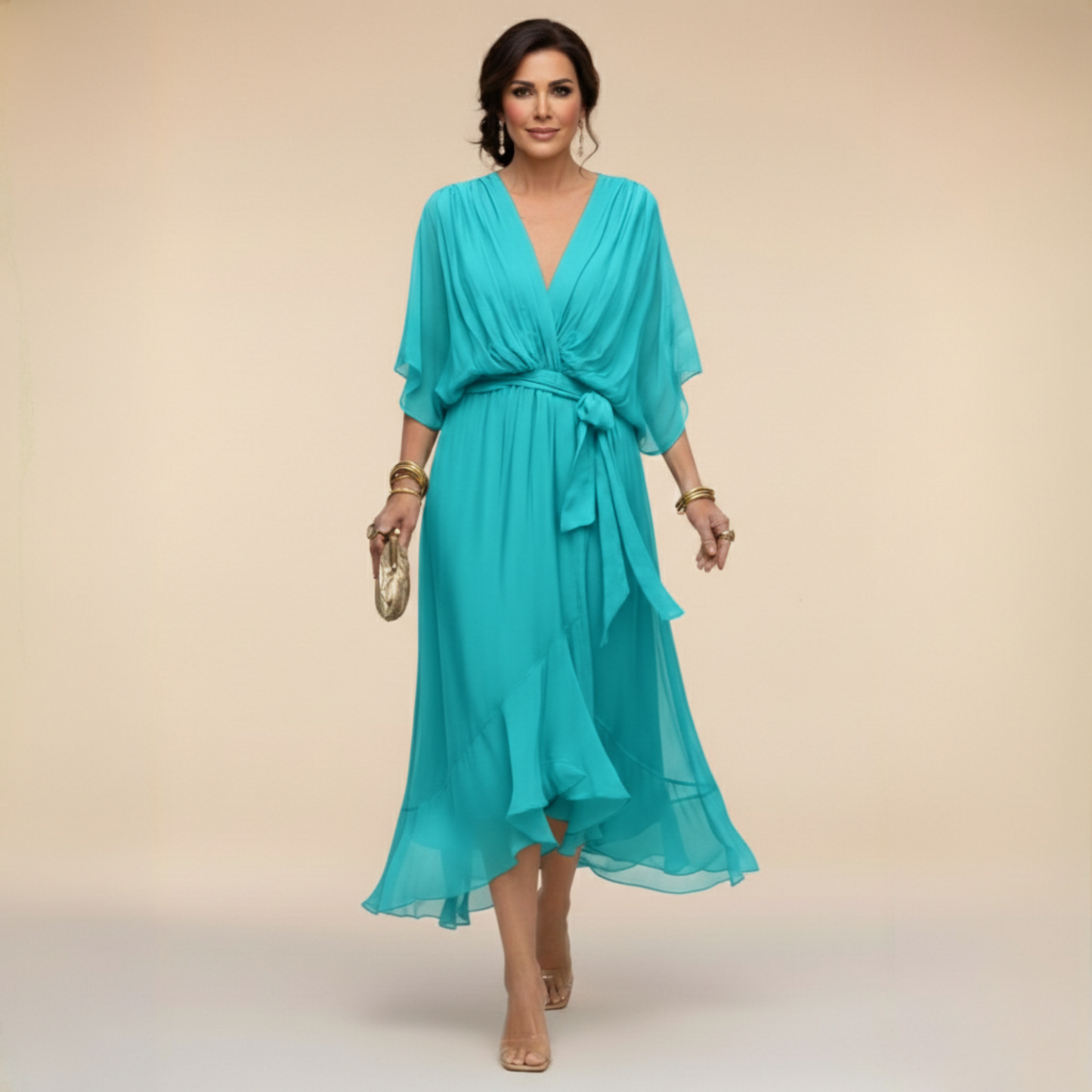 Mónica | Vestido con escote en V