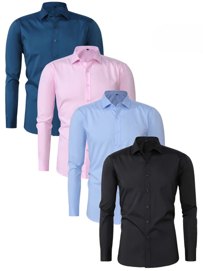 Laurent| Camisa de vestir de manga larga con botones