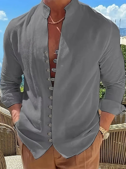 Laurent| Camisa ligera de algodón de manga larga