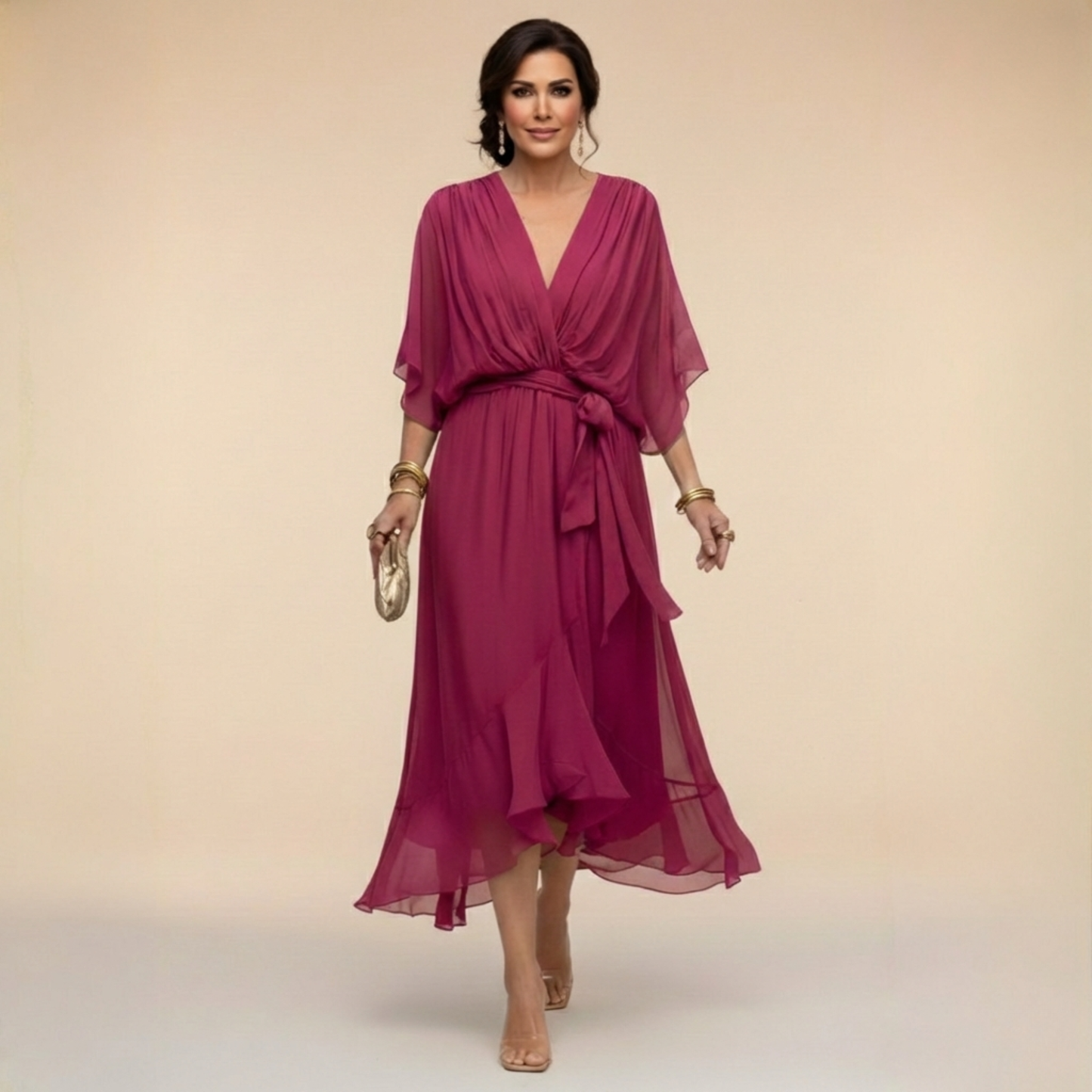 Mónica | Vestido con escote en V