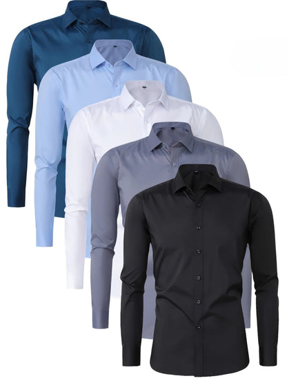 Laurent| Camisa de vestir de manga larga con botones
