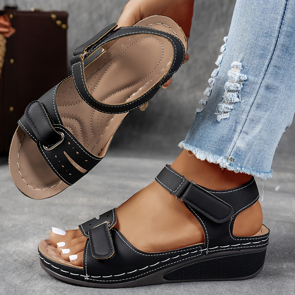 Coral │ Sandalias ergonómicas con suela cómoda