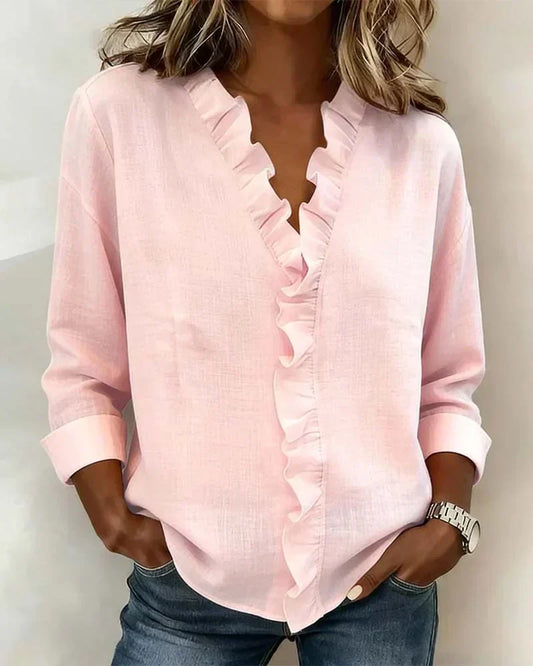 Laurent| Elegante blusa con escote en V