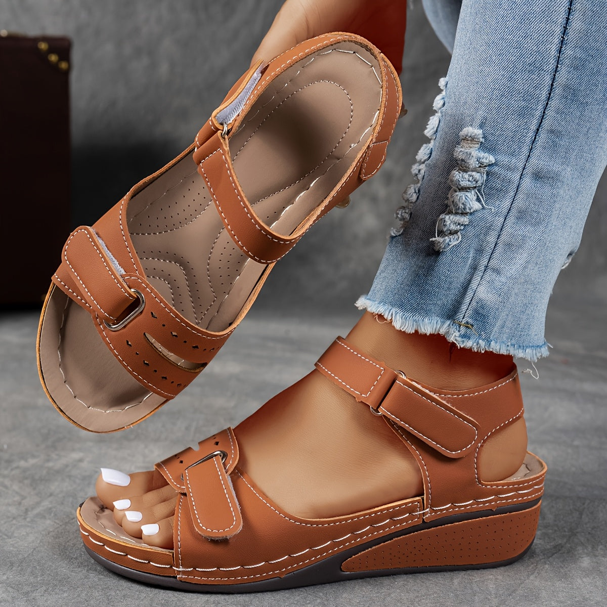 Coral │ Sandalias ergonómicas con suela cómoda