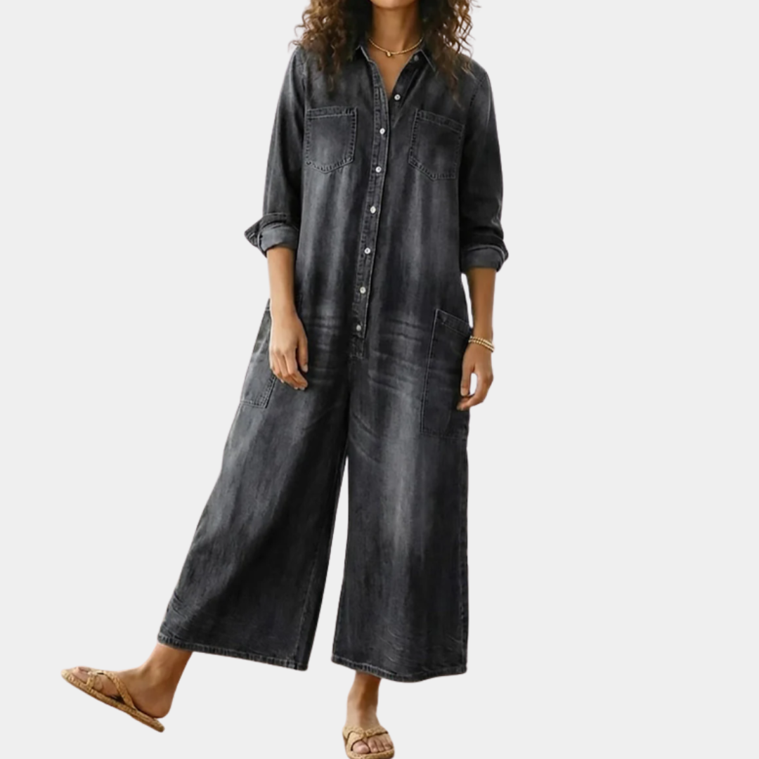 LAURENT & CO | DIANA: MONO VAQUERO VINTAGE CON BOTONES PARA MUJER