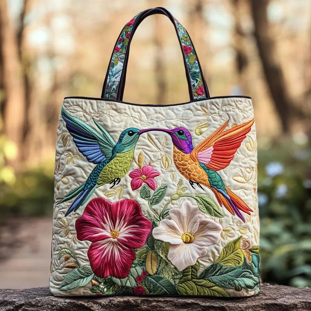 Mochila acolchada con colibrí