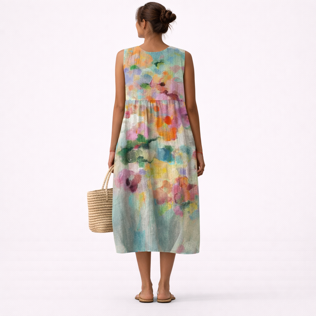 Karla™ | Vestido Midi Multicolor Elegante