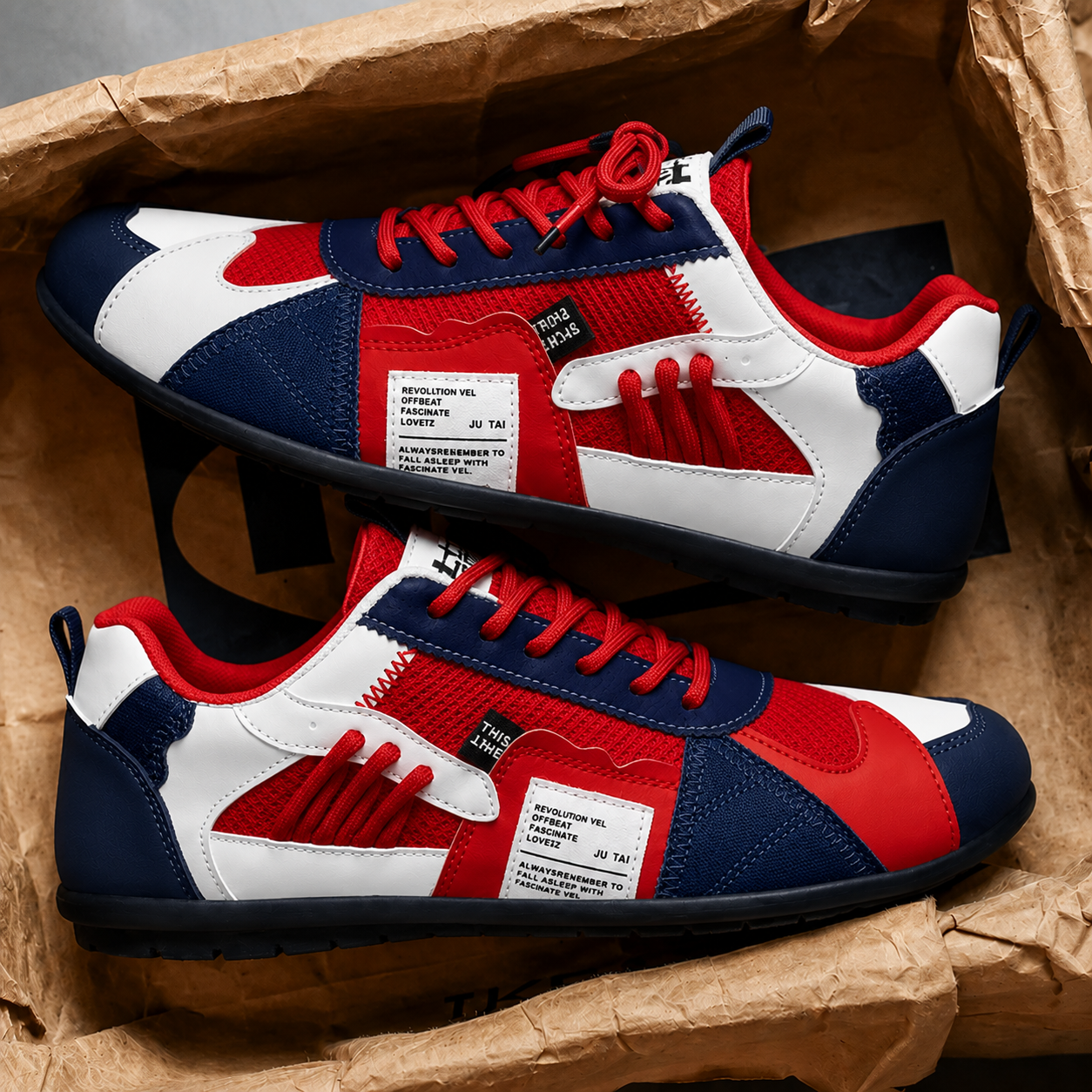 Laurent | Zapatillas retro coloridas