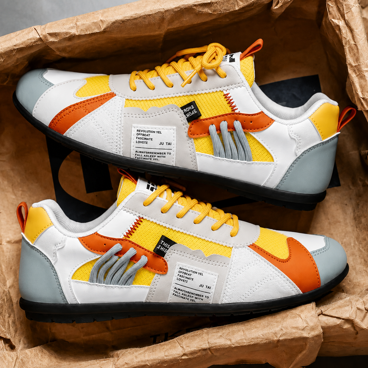 Laurent | Zapatillas retro coloridas