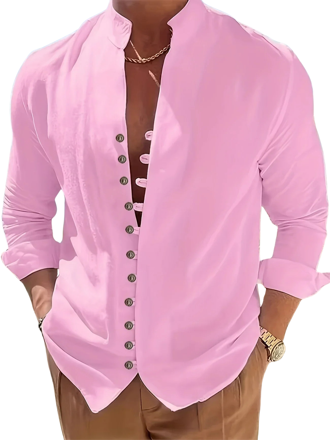 Laurent| Camisa ligera de algodón de manga larga