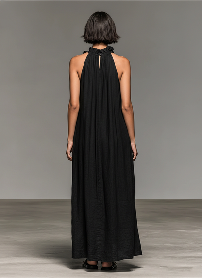 Laurent | Vestido largo con bolsillos
