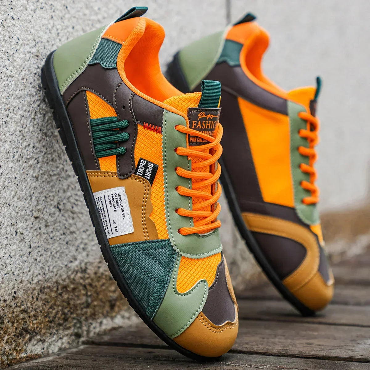 Laurent | Zapatillas retro coloridas