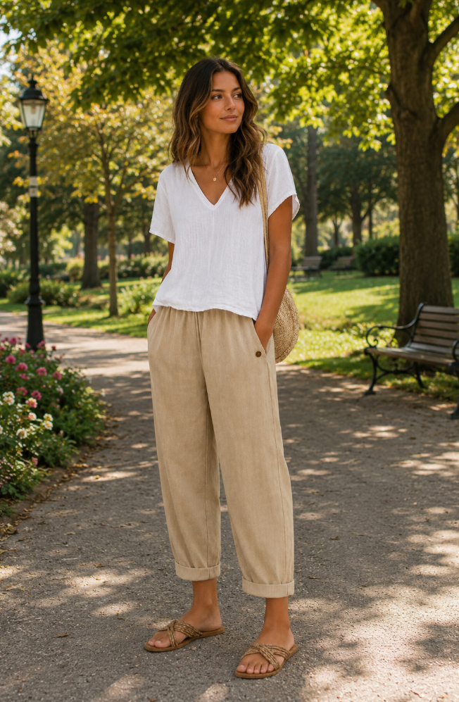 Laurent | Pantalones ligeros de lino