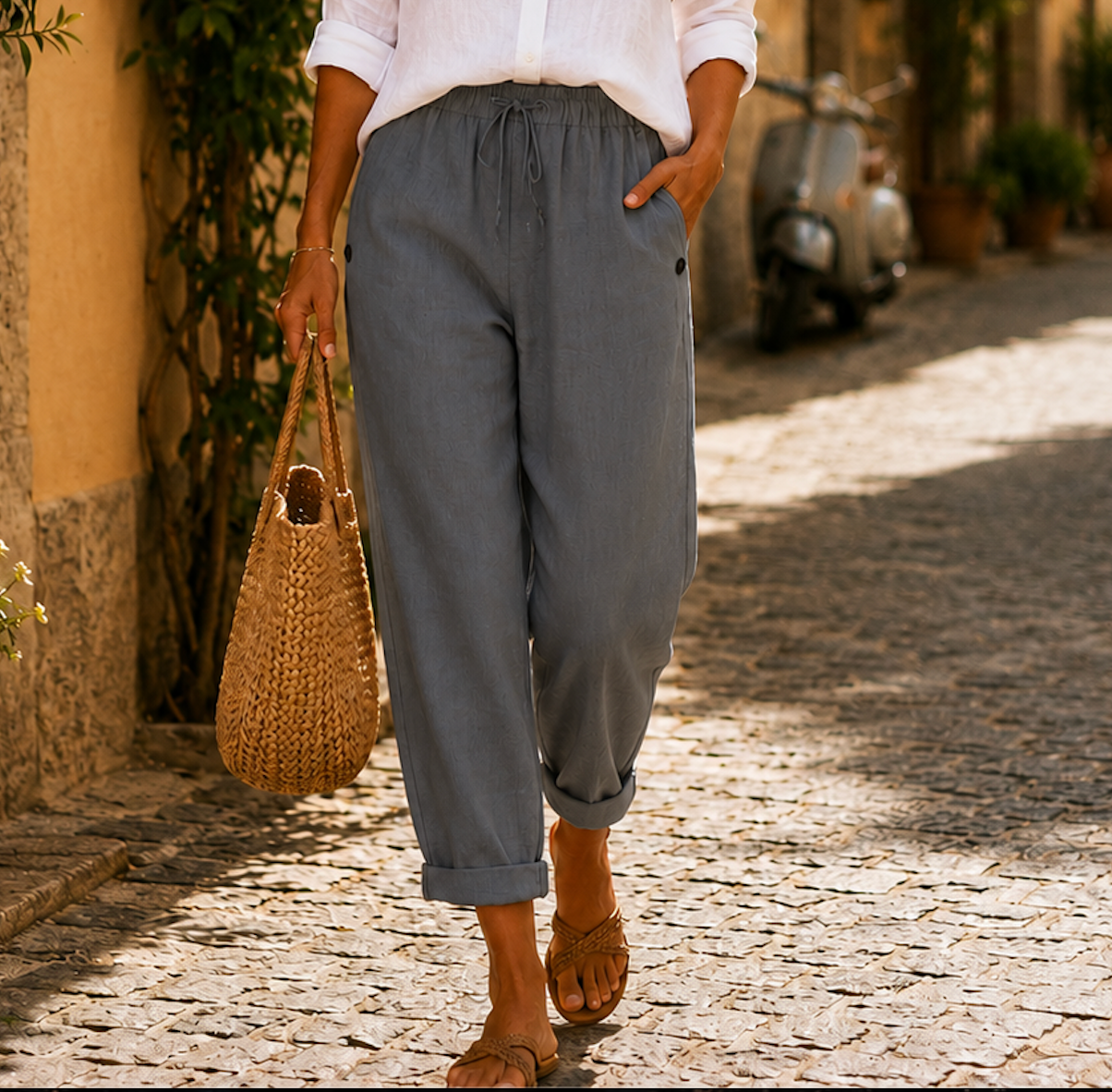 Laurent | Pantalones ligeros de lino