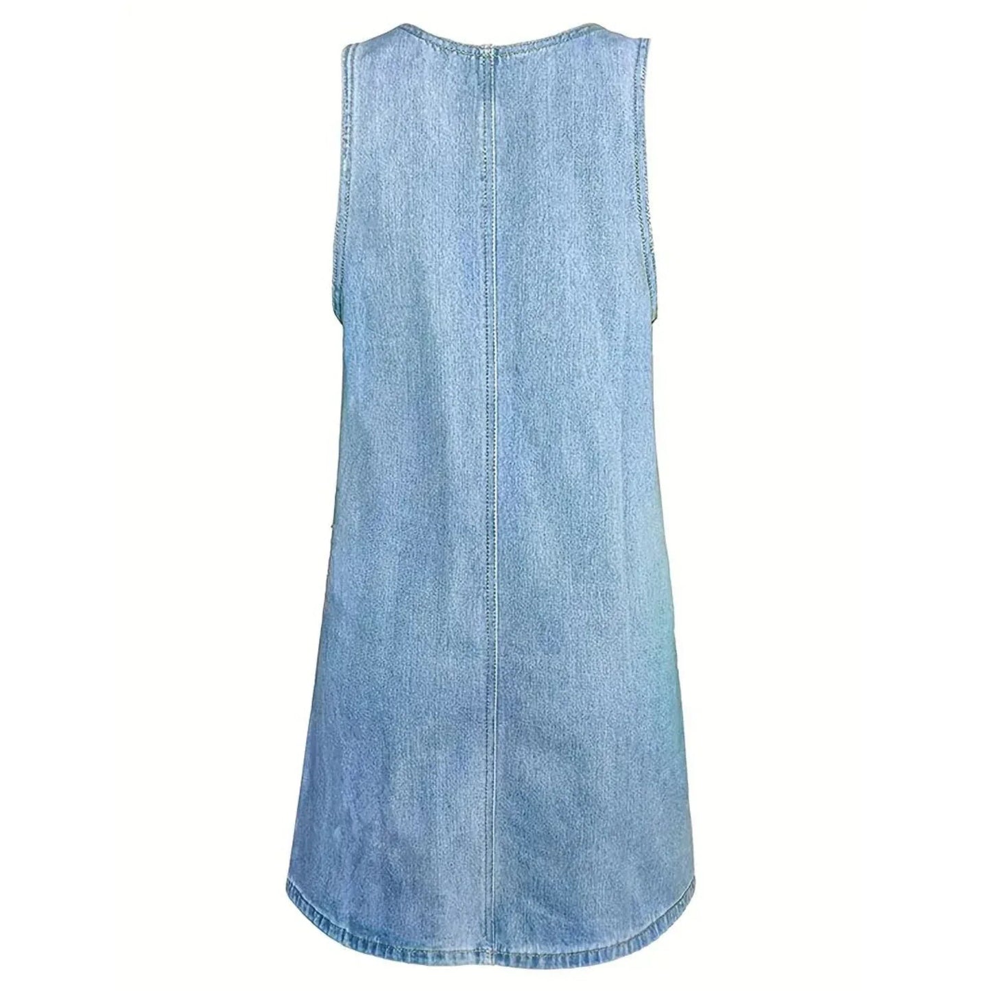 LAURENT & CO | SAYLOR: VESTIDO VAQUERO DE CORTE RELAJADO PARA MUJER