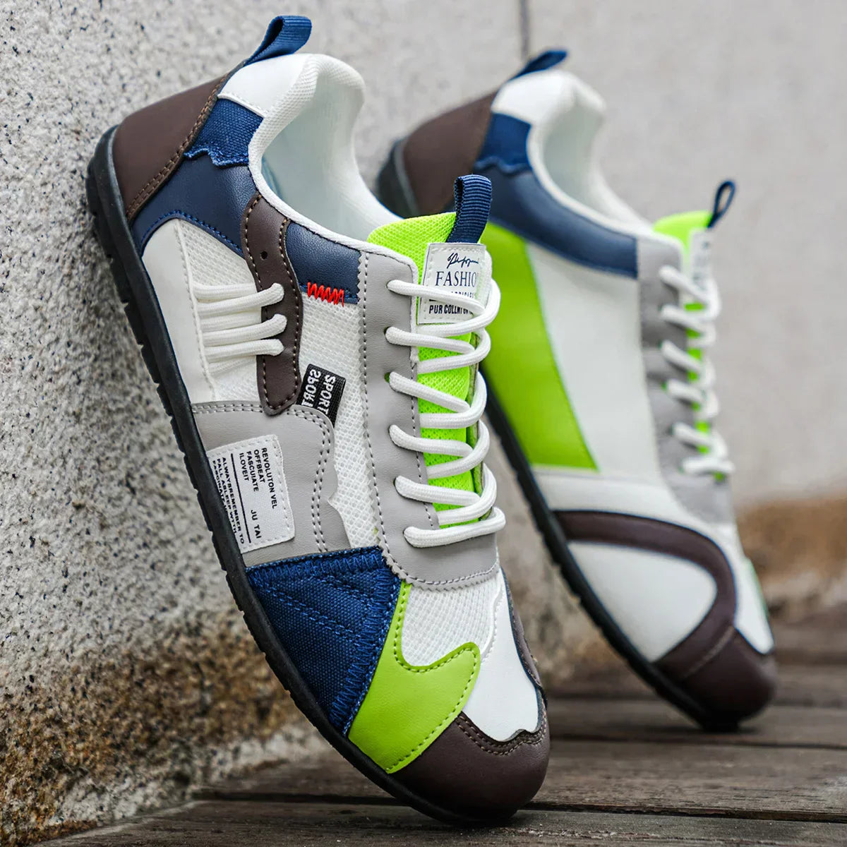 Laurent | Zapatillas retro coloridas
