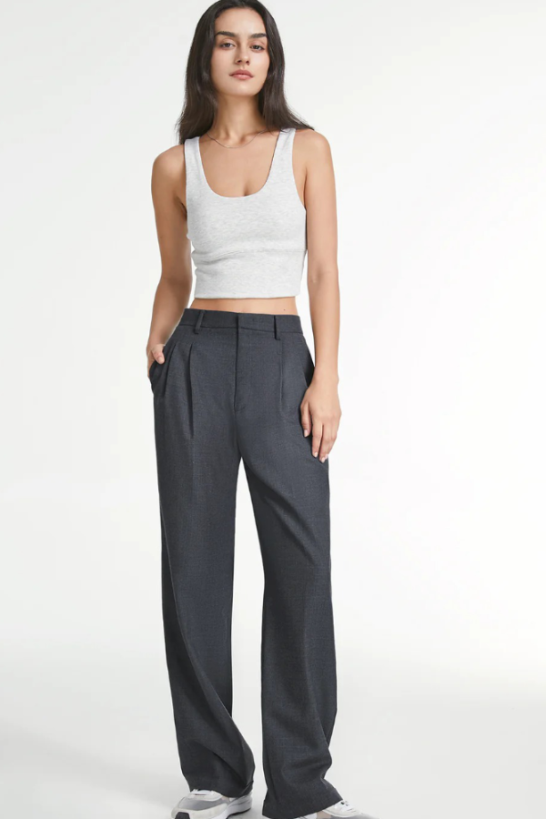 Laurent | Pantalones de corte sastre de pierna ancha