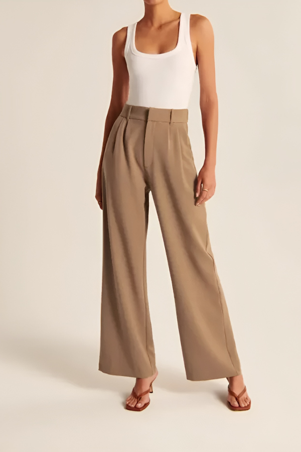 Laurent | Pantalones de corte sastre de pierna ancha