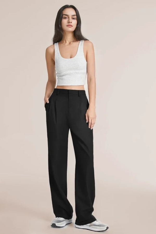 Laurent | Pantalones de corte sastre de pierna ancha