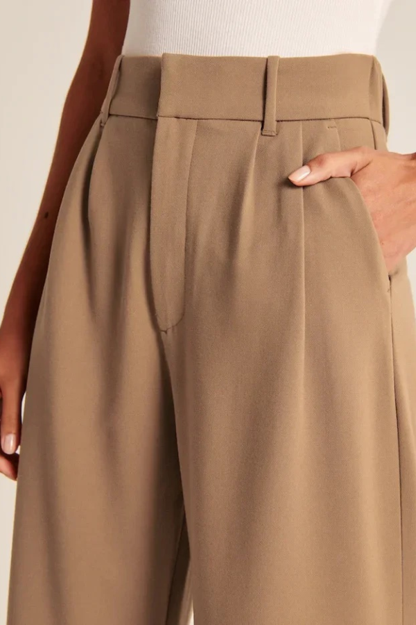 Laurent | Pantalones de corte sastre de pierna ancha