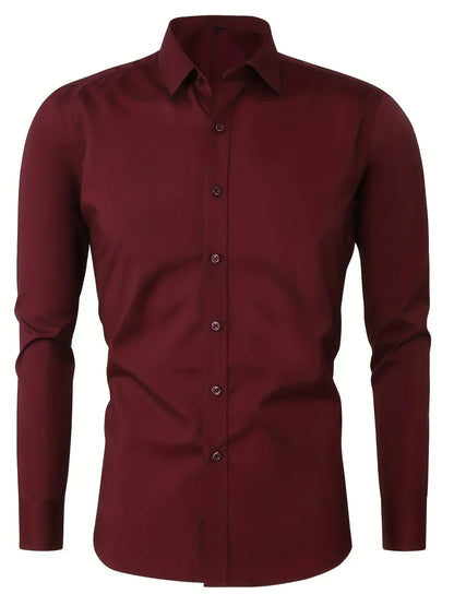 Laurent| Camisa de vestir de manga larga con botones