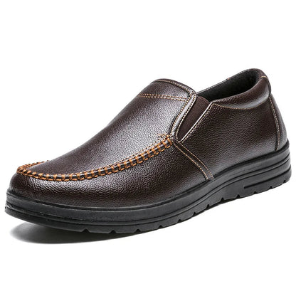 Zapatos casuales de cuero sin cordones