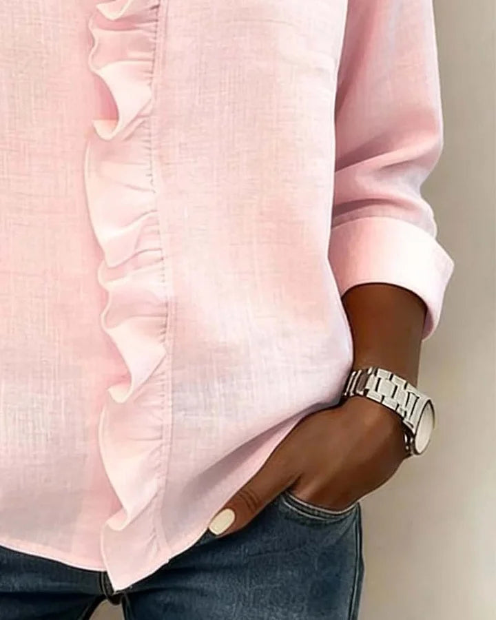 Laurent| Elegante blusa con escote en V