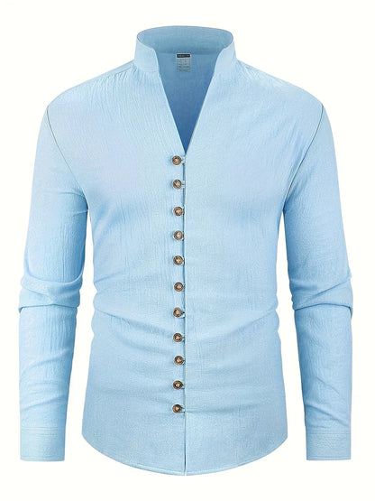 Laurent| Camisa ligera de algodón de manga larga