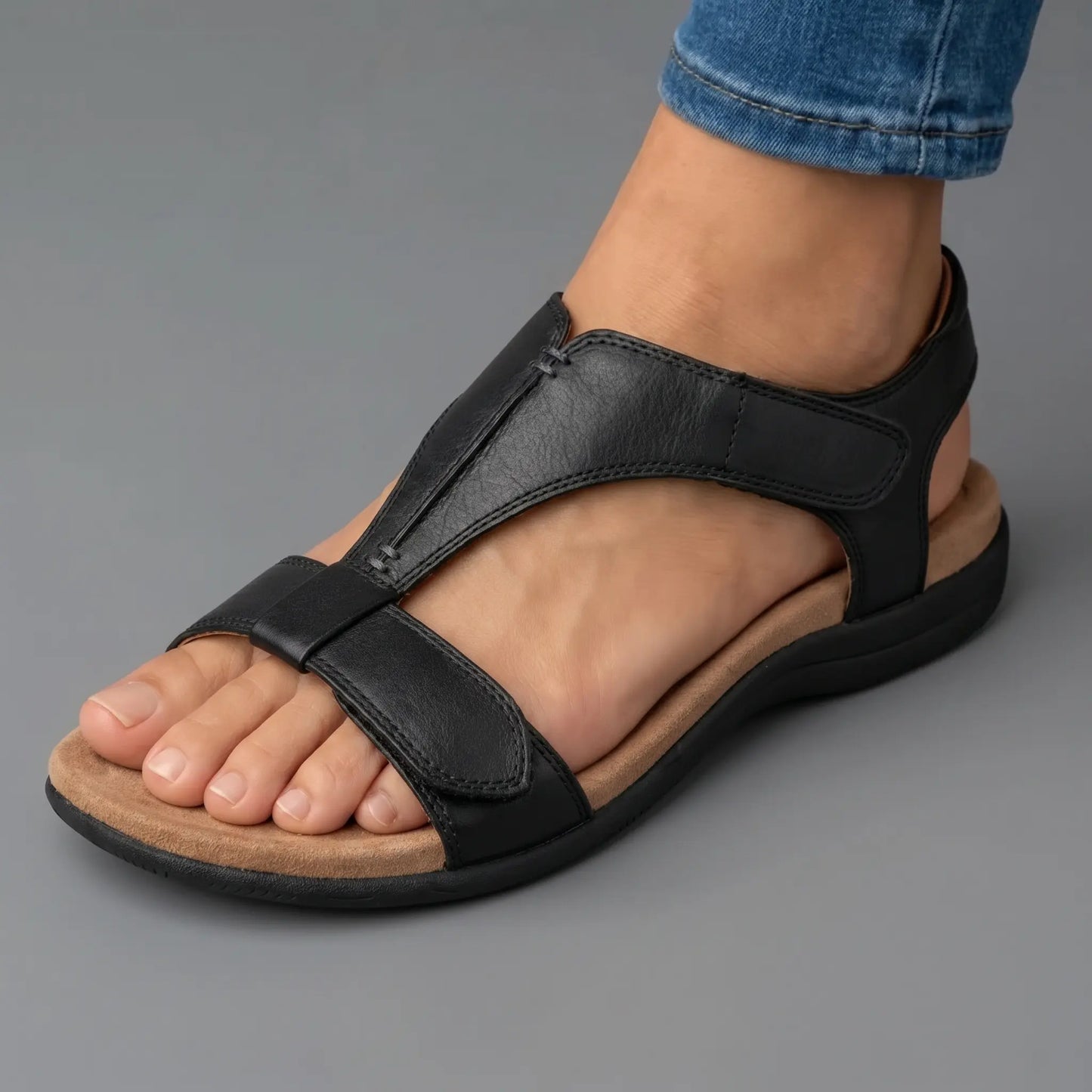 LAURENT & CO | SANDALIAS LARA ERGONÓMICAS DE TIRAS MÚLTIPLES
