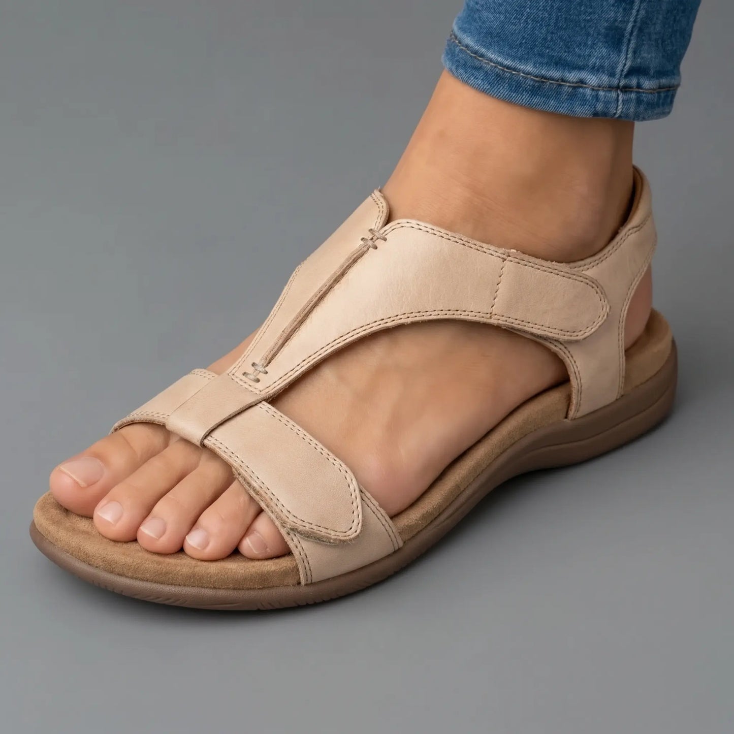 LAURENT & CO | SANDALIAS LARA ERGONÓMICAS DE TIRAS MÚLTIPLES