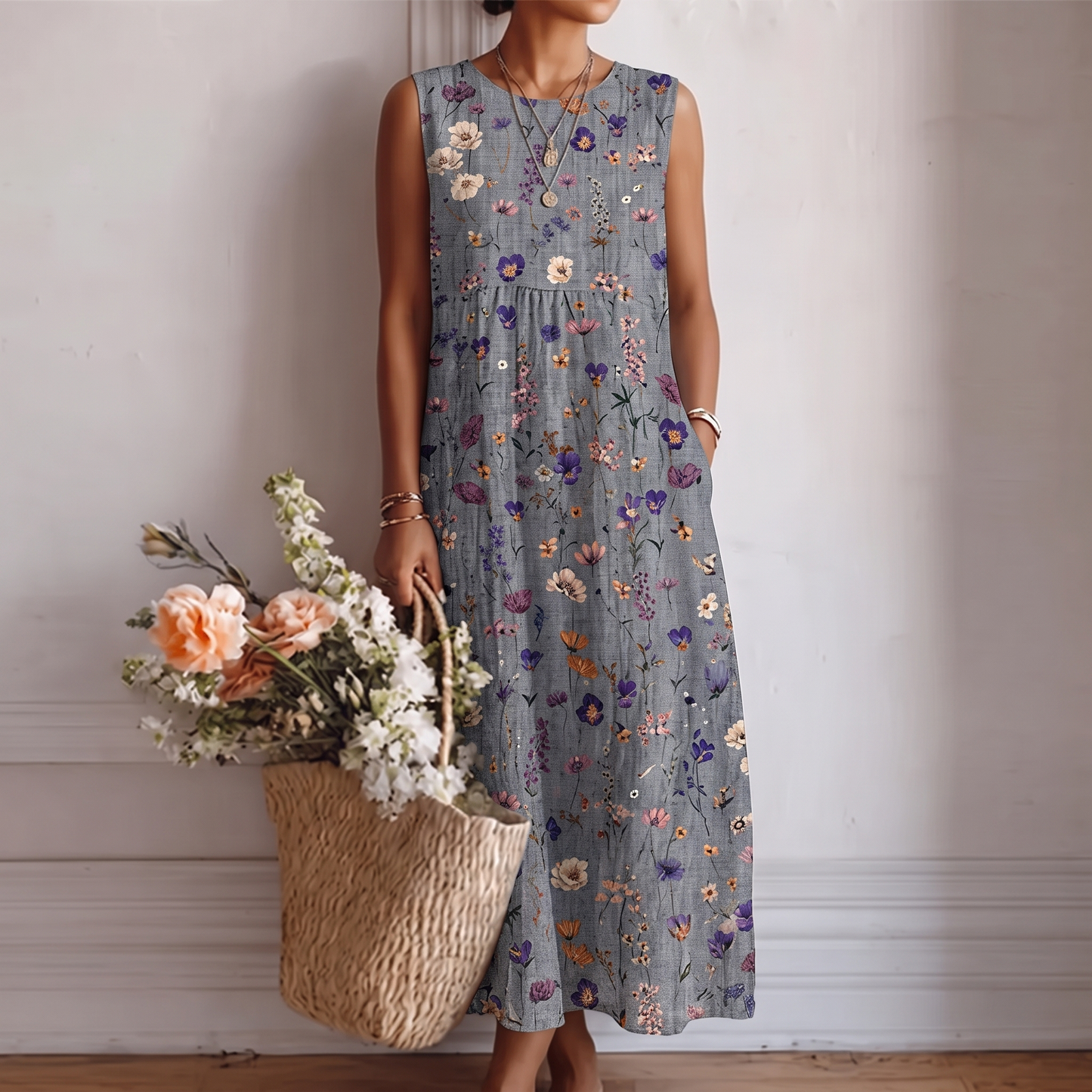 Saga™ | Vestido Midi de Diario