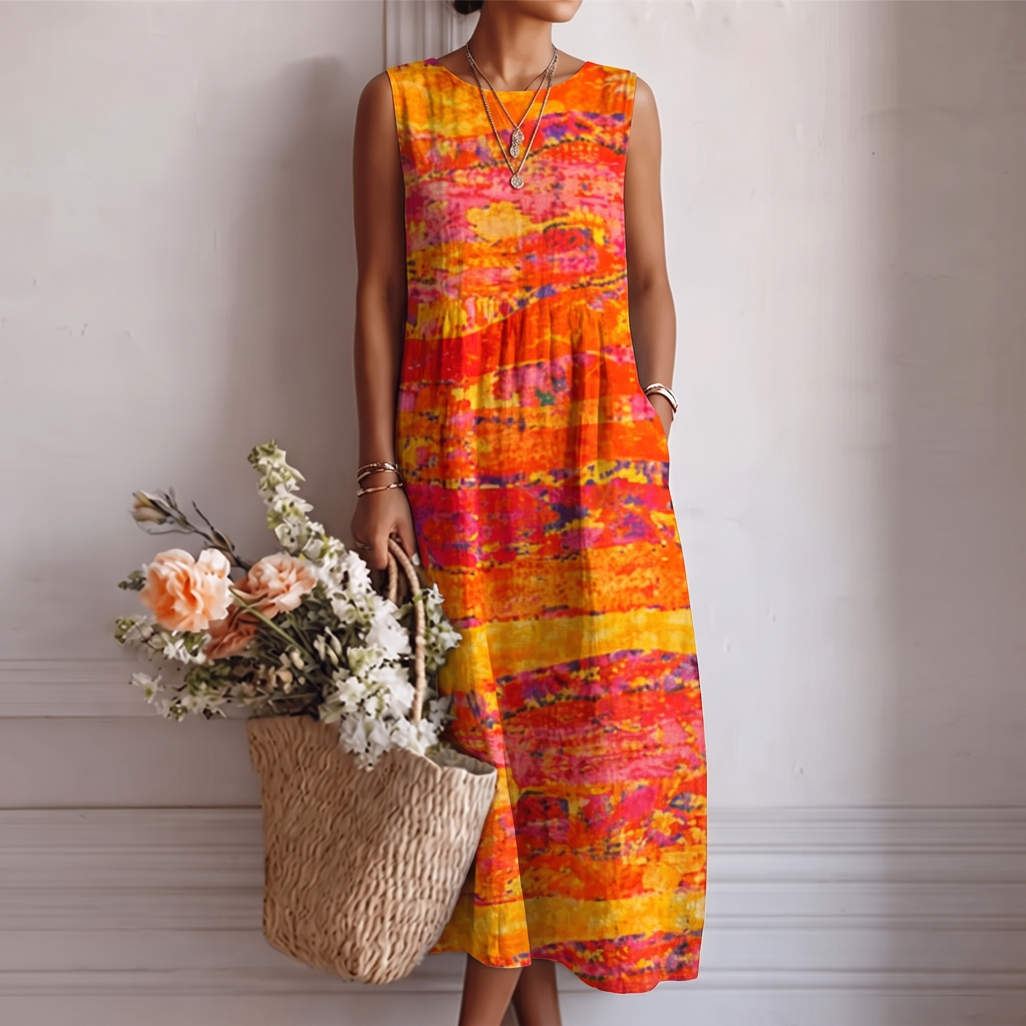 Laura™ | Vestido Midi de Diario
