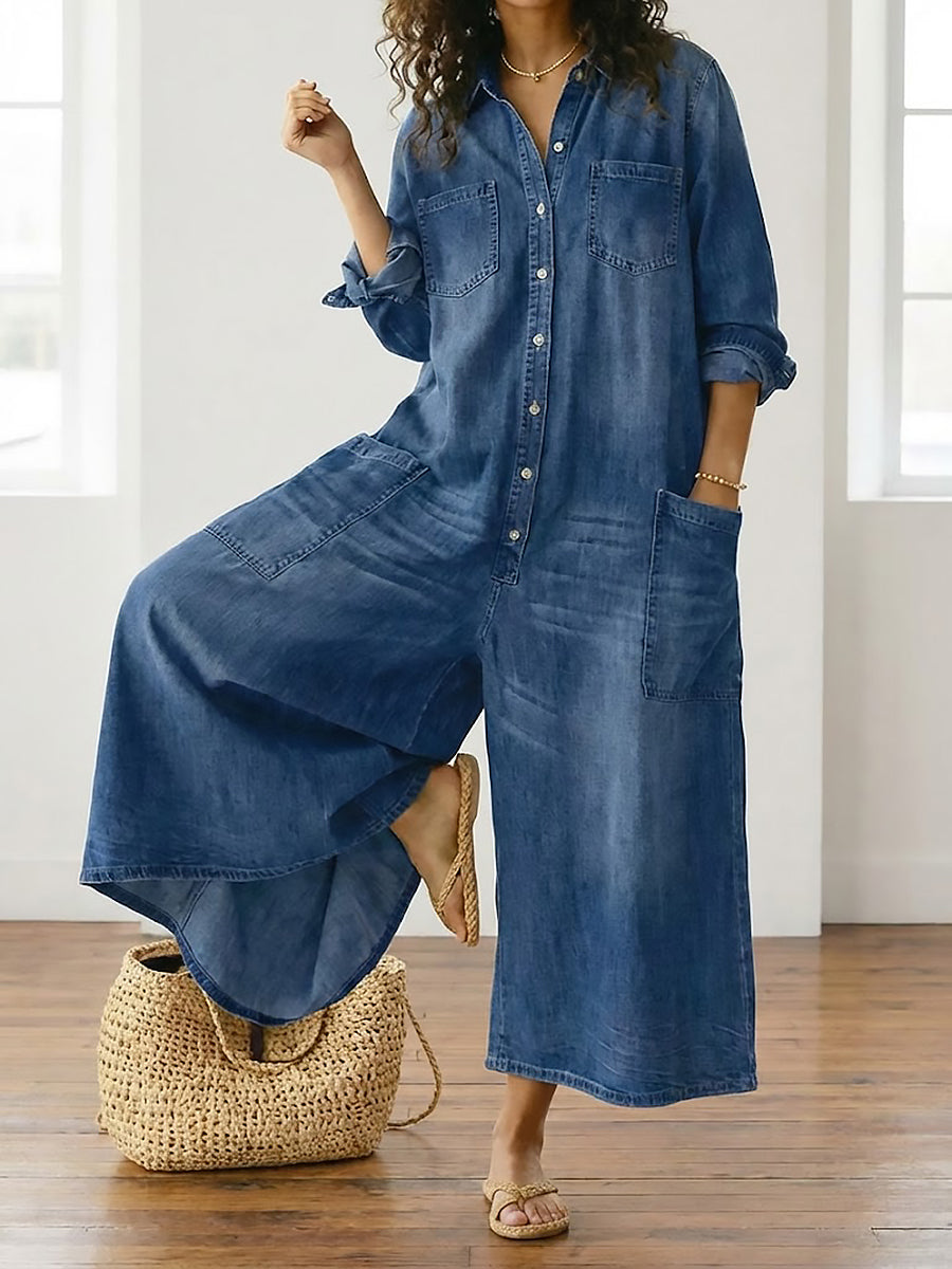 LAURENT & CO | DIANA: MONO VAQUERO VINTAGE CON BOTONES PARA MUJER