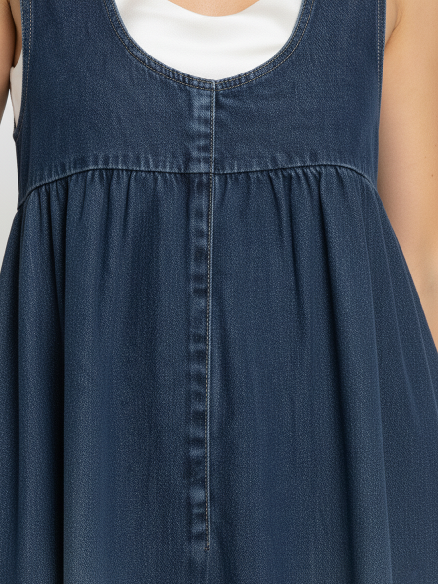 LAURENT & CO | KAREN: VESTIDO LARGO VAQUERO VINTAGE PARA MUJER
