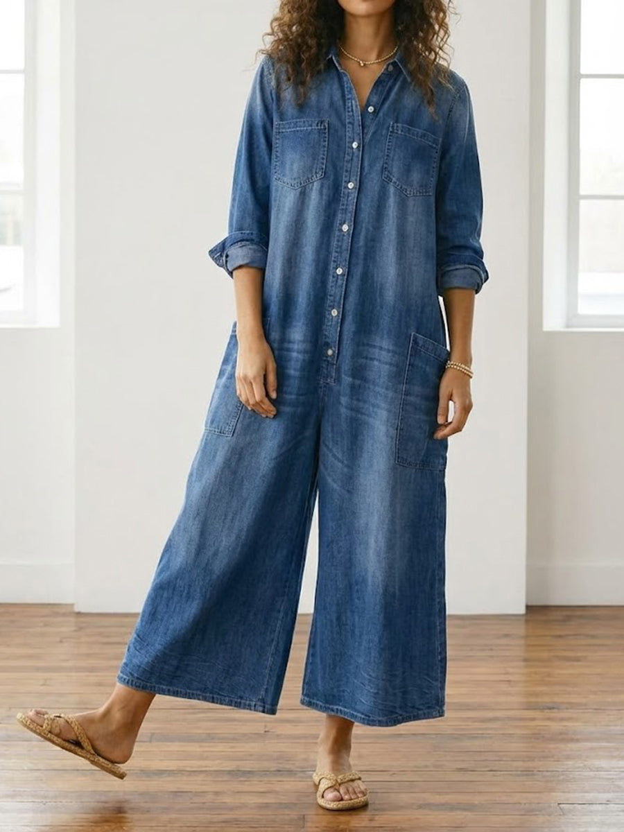 LAURENT & CO | DIANA: MONO VAQUERO VINTAGE CON BOTONES PARA MUJER