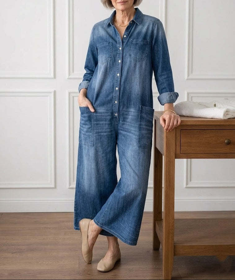 LAURENT & CO | DIANA: MONO VAQUERO VINTAGE CON BOTONES PARA MUJER